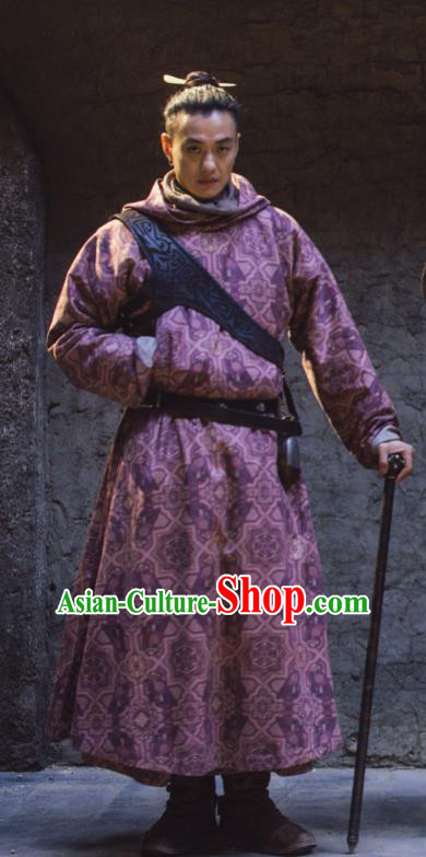 Chinese Ancient Tang Dynasty Swordsman Long Bo Drama the Longest Day in Chang An Zhou Yiwei Replica Costumes for Men