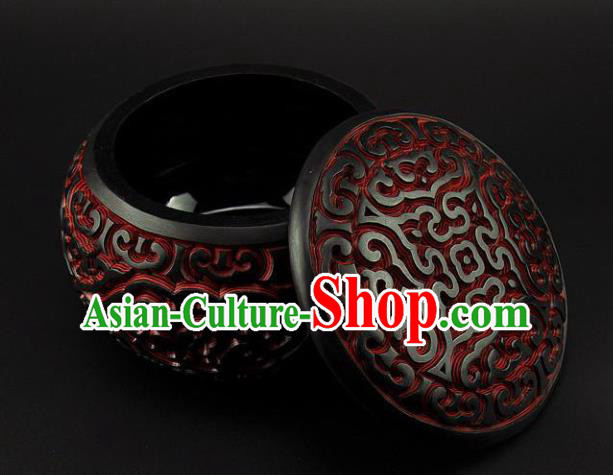 Traditional Chinese Handmade Lacquerware Carving I go Box Craft