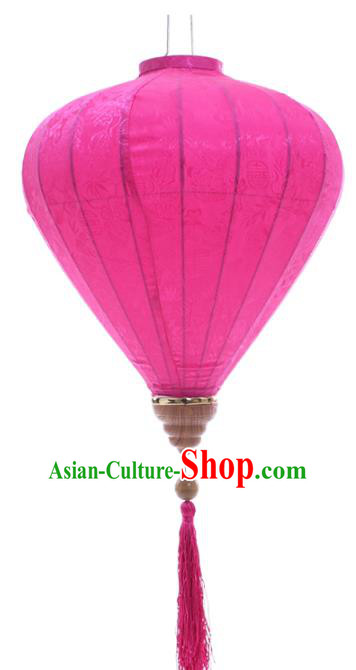 Handmade Chinese Classical Pink Silk Palace Lanterns Traditional New Year Decoration Lantern Spring Festival Lamp