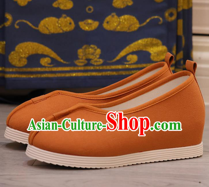 China Handmade Ginger Cloth Shoes Princess Shoes Hanfu Shoes Women Shoes Opera Shoes Monk Shoes