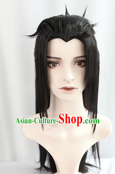 Best Chinese Cosplay Knight Wig Sheath China Quality Wigs Ancient Swordsman Young Hero Wig