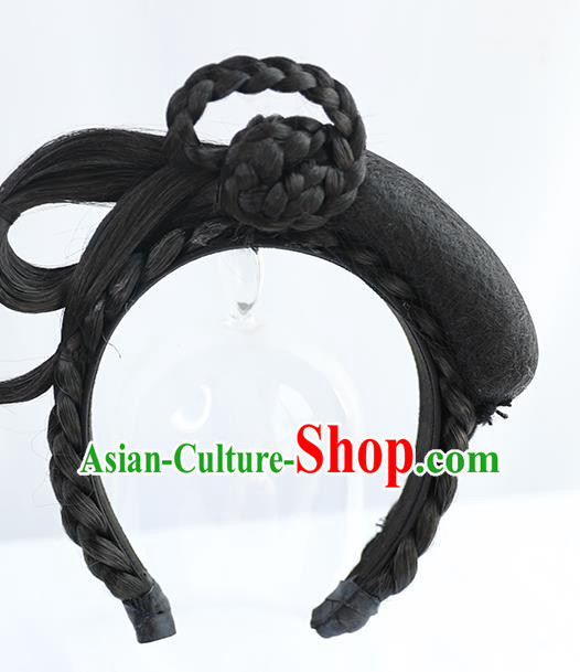 Chinese Tang Dynasty Princess Wig Hairpiece Quality Wig Sheath China Ancient Cosplay Goddess Wigs Chignon Hair Clasp