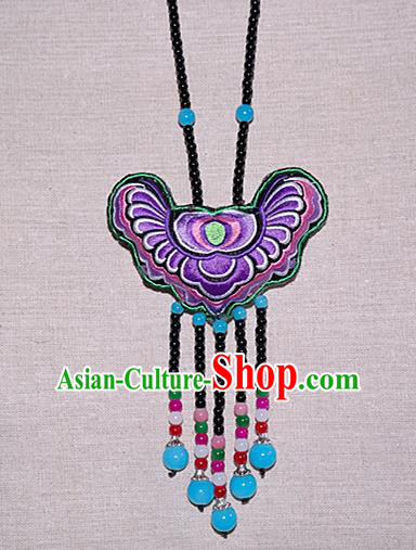 China National Jewelry Accessories Ethnic Handmade Embroidered Necklace