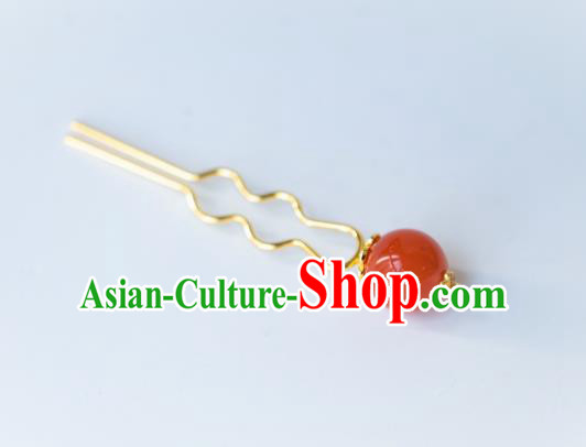China Ancient Princess Little Hair Stick Hairpin Traditional Ming Dynasty Hair Accessories