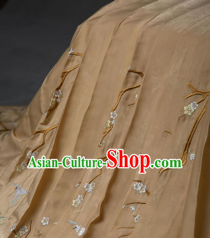China Ming Dynasty Noble Mistress Clothing Traditional Hanfu Dress Ancient Court Woman Costumes