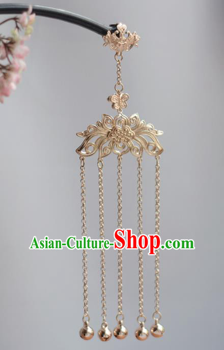 Chinese Traditional Bells Tassel Accessories Cheongsam Brooch Jewelry Handmade Breastpin Pendant