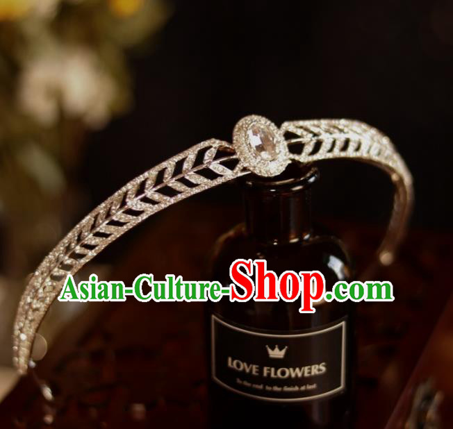 Top Bride Jewelry Ornaments Handmade Princess Crystal Hair Accessories Wedding Royal Crown