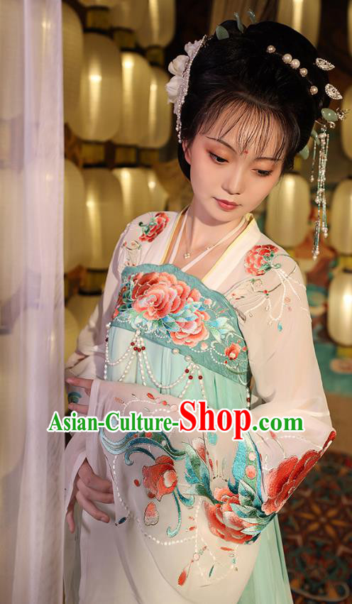 China Traditional Clothing Tang Dynasty Imperial Concubine Hanfu Dress Ancient Court Beauty Yang Yuhuan Historical Costumes