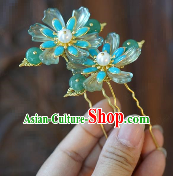 China Traditional Bride Little Hairpins Wedding Flowers Hair Sticks Xiuhe Suit Hair Accessories