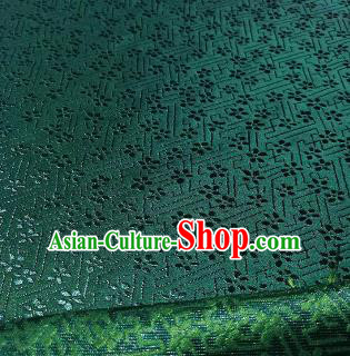 Chinese Classical Babysbreath Pattern Design Atrovirens Brocade Fabric Asian Traditional Satin Silk Material
