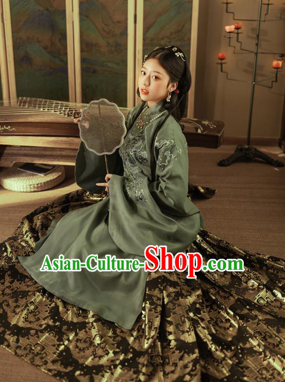 Chinese Ancient Nobility Countess Hanfu Dress Traditional Ming Dynasty Royal Princess Costumes for Women