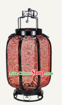 Chinese Classical Red Palace Lantern Traditional Handmade New Year Ironwork Ceiling Lamp