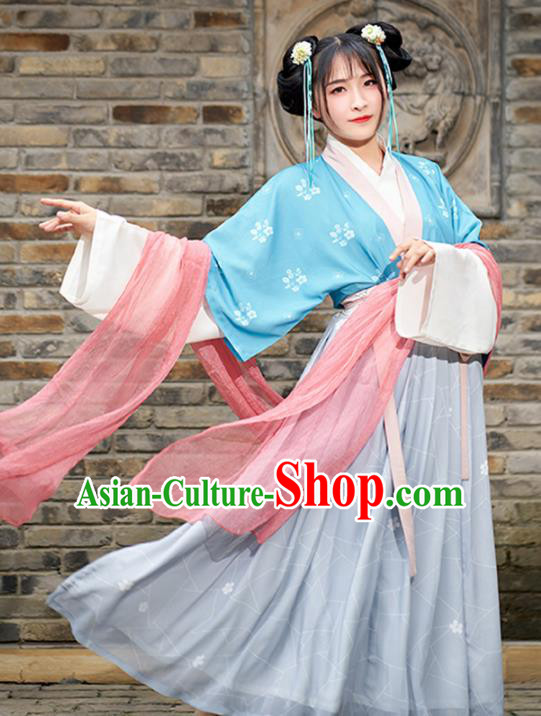 Chinese Ancient Nobility Lady Hanfu Dress Traditional Tang Dynasty Court Princess Costumes for Women