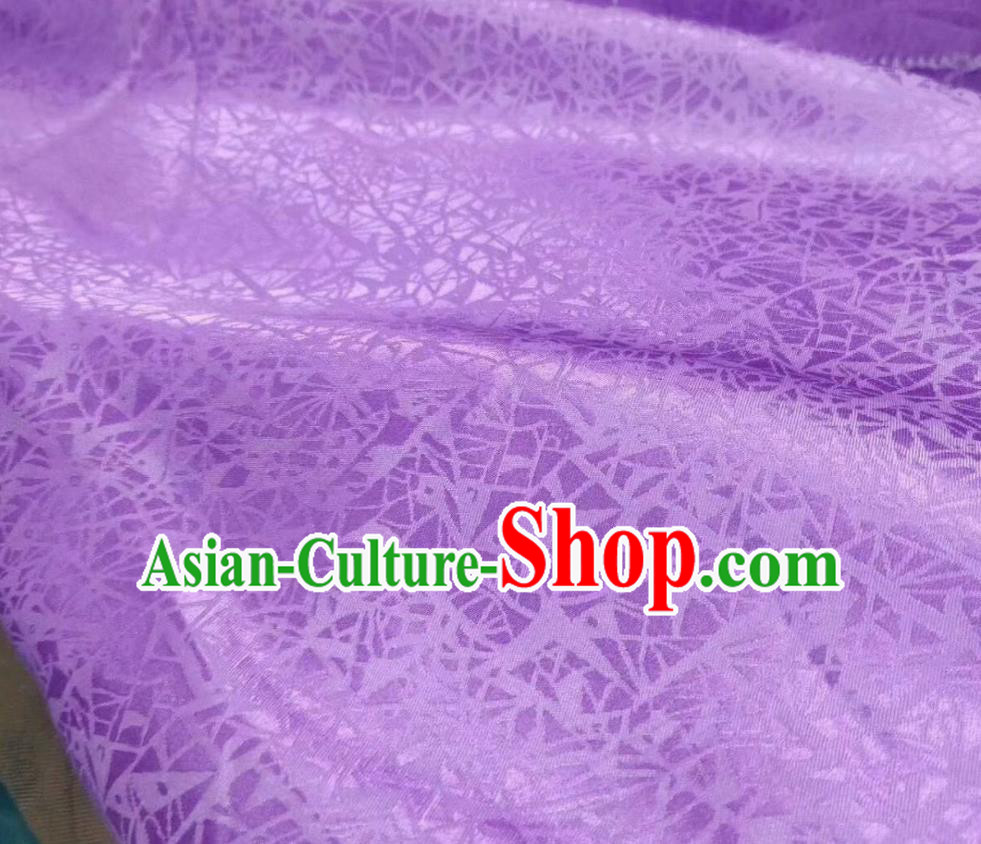 Asian Chinese Classical Pattern Design Light Purple Silk Fabric Traditional Nanjing Brocade Material
