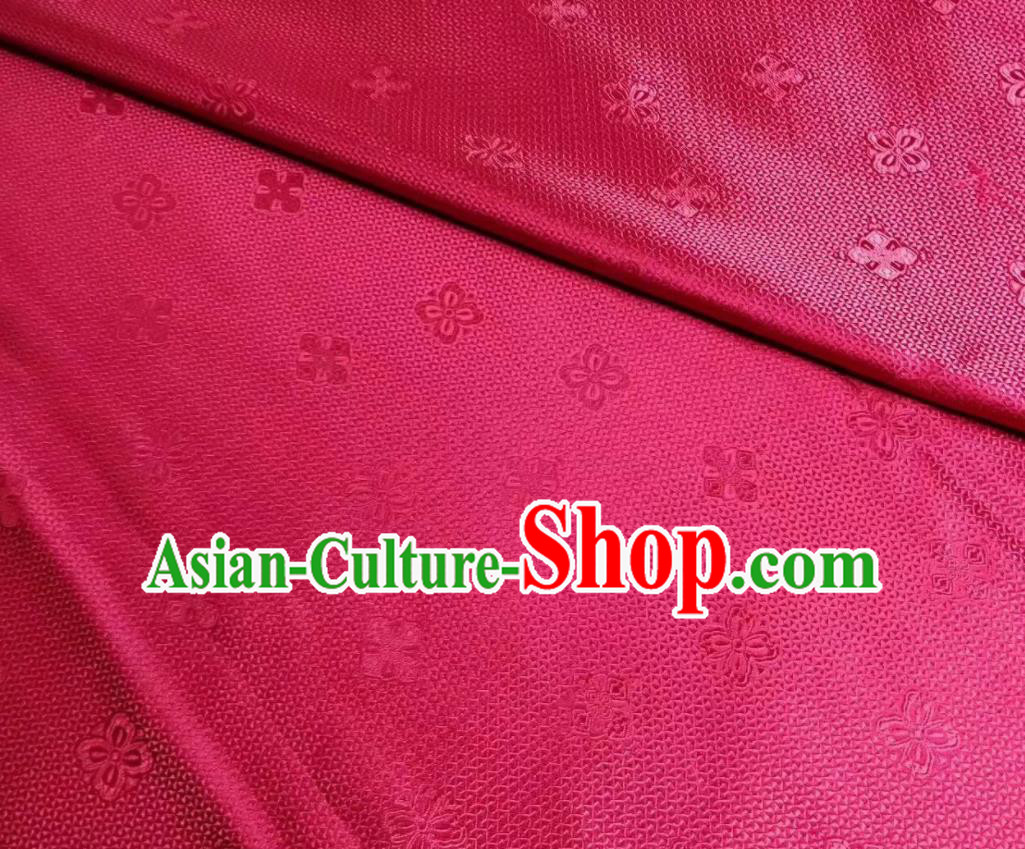 Asian Chinese Classical Pattern Design Red Silk Fabric Traditional Nanjing Brocade Material