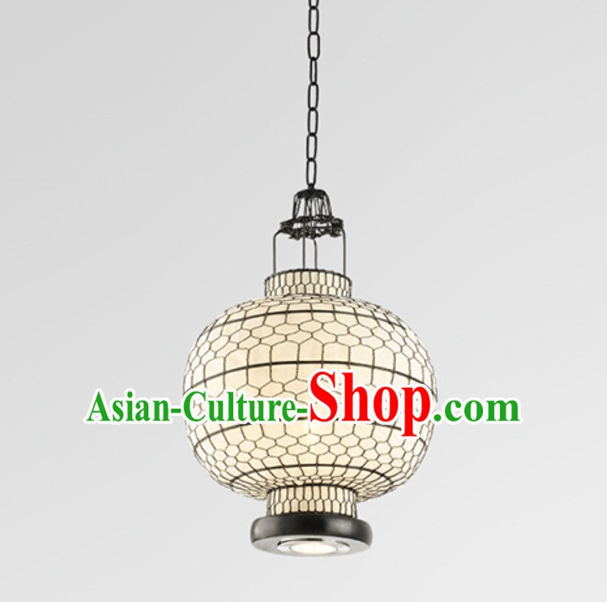 Classical White Chinese Classical Handmade Iron Mesh Lantern