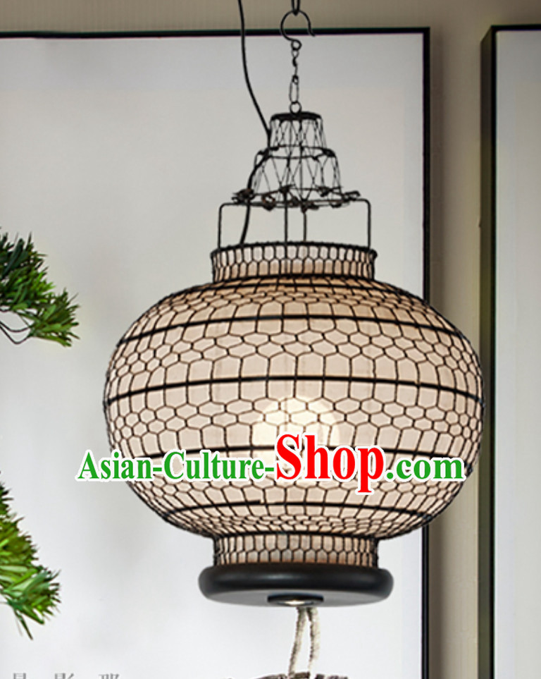 Free Worldwide Delivery Classic White Chinese Classical Handmade Iron Mesh Lantern Palace Lanterns
