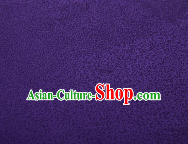 Chinese Classical Floral Pattern Design Purple Brocade Fabric Asian Traditional Cheongsam Silk Material