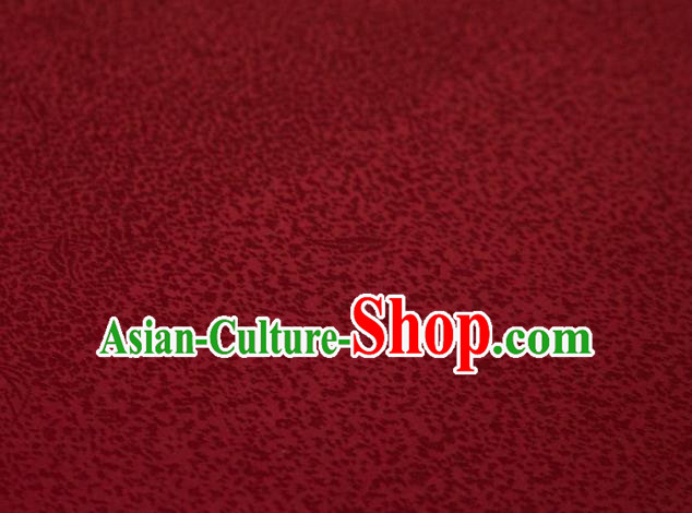 Chinese Classical Floral Pattern Design Wine Red Brocade Fabric Asian Traditional Cheongsam Silk Material
