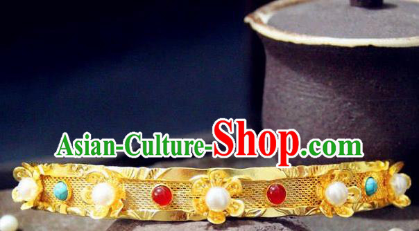 Chinese Traditional Tang Dynasty Court Gem Hairpins Handmade Ancient Royal Empress Hair Accessories for Women