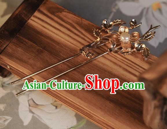 Chinese Traditional Ming Dynasty Princess Hair Accessories Ancient Court Hairpins for Women
