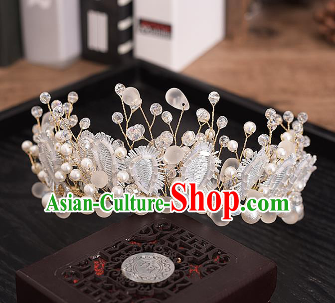 Top Grade Royal Crown Handmade Baroque Bride Hair Accessories for Women