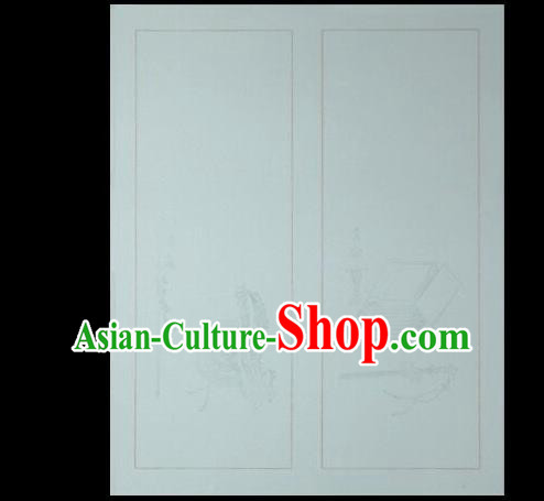 Traditional Chinese Calligraphy Light Green Batik Paper Handmade The Four Treasures of Study Writing Art Paper