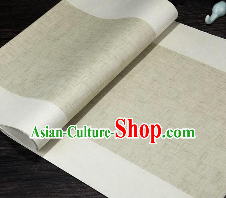 Chinese Traditional Pattern Calligraphy Light Green Art Paper Handmade Couplet Writing Xuan Paper