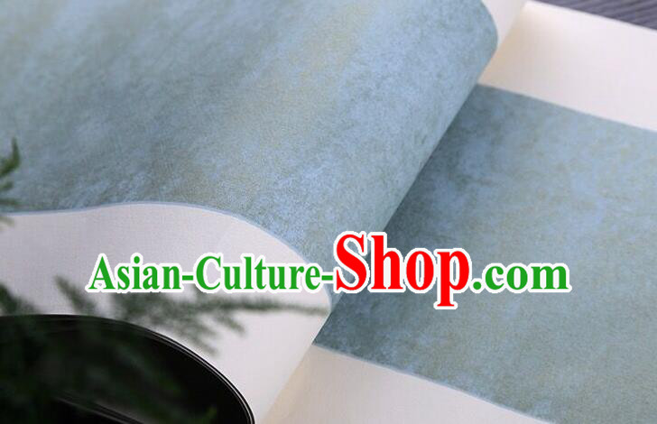 Chinese Traditional Spring Festival Couplets Blue Xuan Paper Handmade Couplet Calligraphy Writing Art Paper