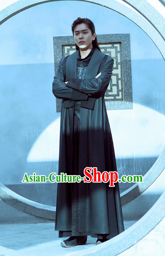 Chinese Drama Joy of Life Ancient Swordsman Qing Yu Nian Fan Xian Replica Costume and Headpiece Complete Set