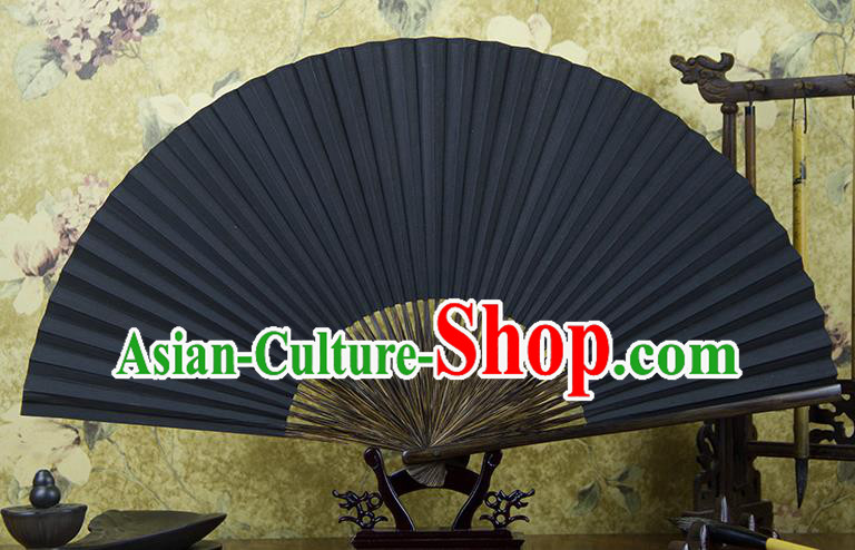 Traditional Chinese Hand Painting Heart Sutra Mulberry Paper Fan China Accordion Folding Fan Oriental Fan