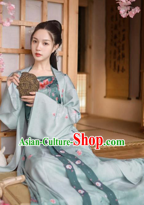 Traditional Chinese Ancient Young Lady Hanfu Dress Song Dynasty Civilian Female Historical Costumes for Women