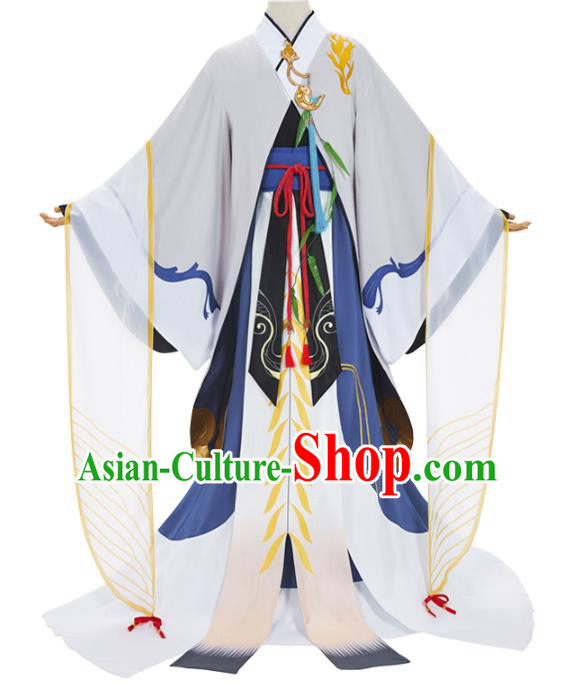 Traditional Chinese Cosplay Prince Knight Costume Ancient Swordsman Hanfu Clothing for Men