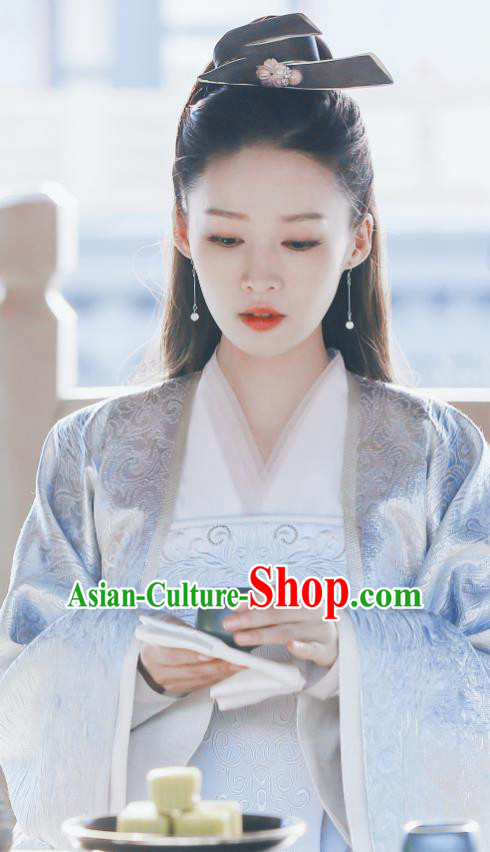 Qing Yu Nian Chinese Ancient Infanta Lin Wan Er Drama Joy of Life Replica Costume and Headpiece Complete Set