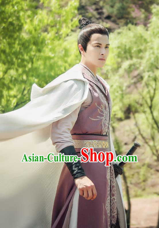Chinese Ancient Qin Dynasty Prince Zhao Pan Historical Drama A Step Into The Past Costume for Men