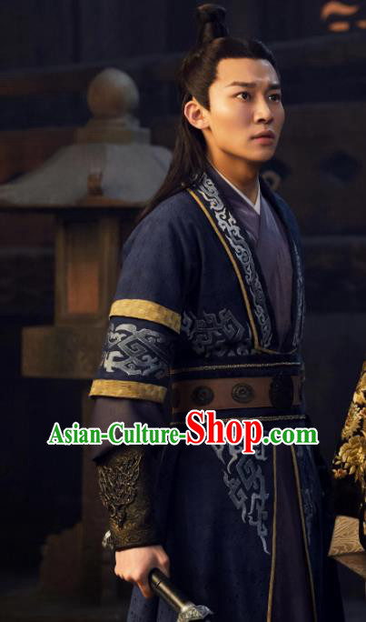 Chinese Ancient Swordsman Hanfu Clothing and Headwear Drama Love of Thousand Years Zuo Zichen Costumes