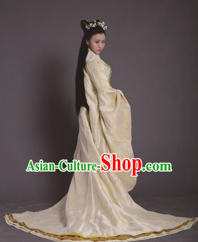 Chinese Ancient Zhou Dynasty Queen Dress Historical Drama King Is Not Easy Princess Costumes and Hair Accessories