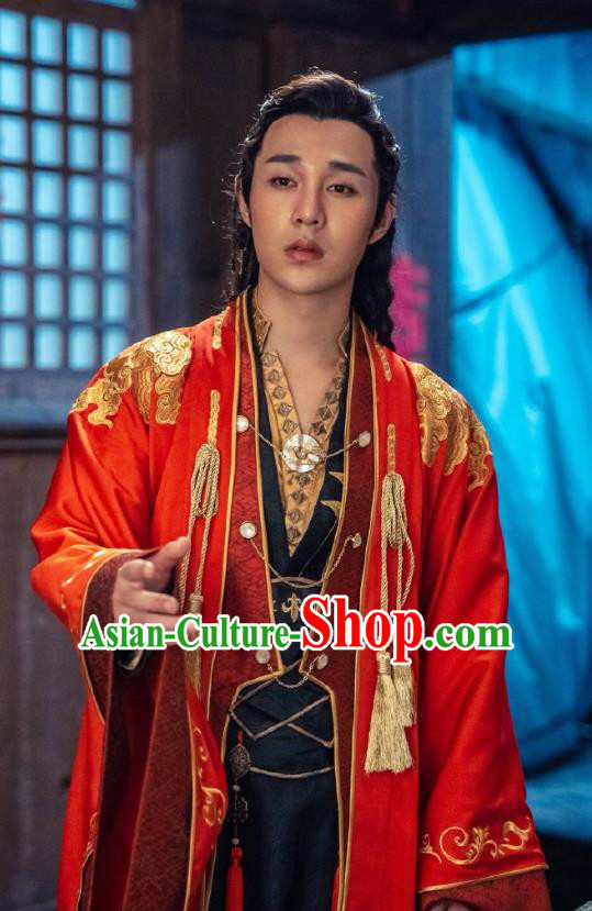 Chinese Ancient Wedding Clothing Drama The Romance of Hua Rong Swordsman Qin Shangcheng Costumes
