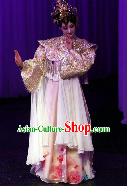 Chinese Kun Opera The Fragrant Companion Hua Tan Apparels Costumes Peking Opera Diva Young Lady Dress Garment and Headdress