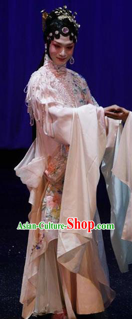 Chinese Kun Opera The Fragrant Companion Apparels Costumes Peking Opera Hua Tan Dress Garment and Headwear