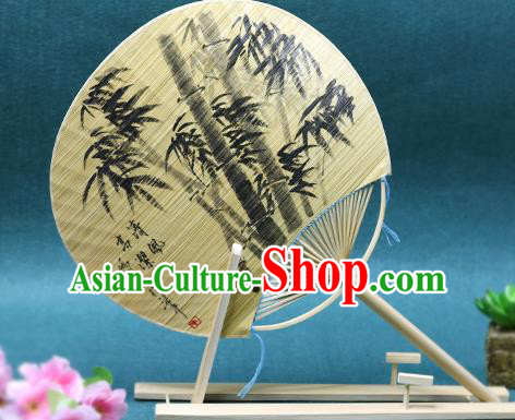 Handmade Chinese Ink Painting Bamboo Fans Traditional Classical Dance Palace Fan for Women