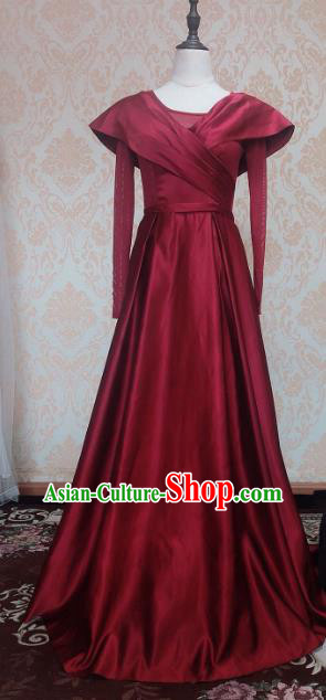 Indian Traditional Lehenga Wine Red Dress Asian India Wedding Costume for Women