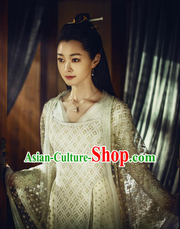 Chinese Ancient Royal Infanta Fan Ruoruo Drama Qing Yu Nian Joy of Life Replica Costume and Headpiece Complete Set