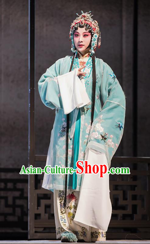 Chinese Kun Opera Rich Female Dress Costumes Pipa Ji Peking Opera Hua Tan Apparels Garment and Headpieces