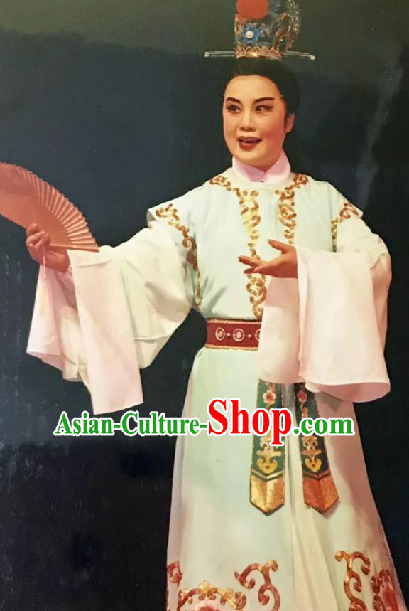 Mo Chou Nv Chinese Yue Opera Xiaosheng Costumes and Headwear Shaoxing Opera Young Male Garment Scholar Apparels