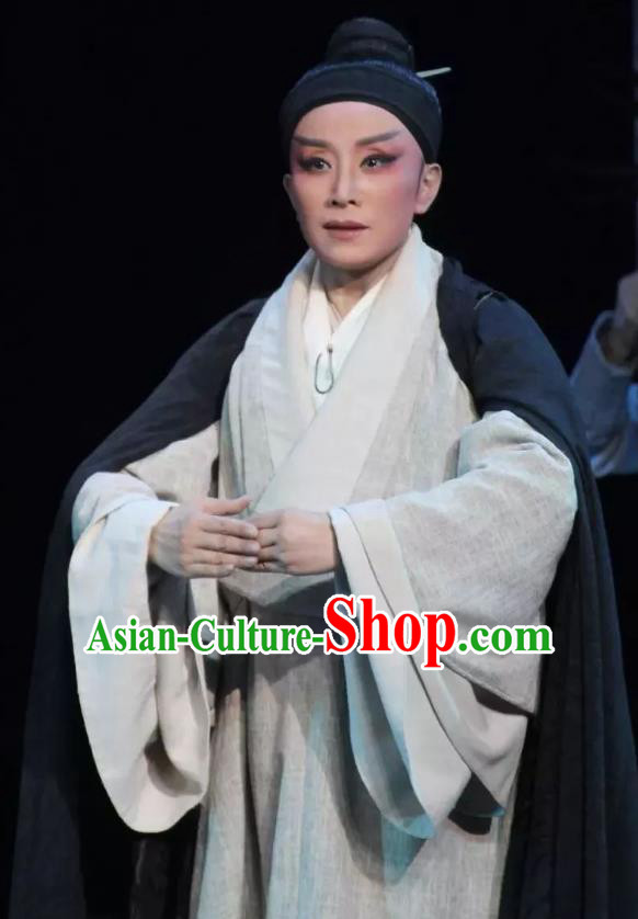 Chinese Yue Opera Young Male Scholar Apparels Costumes and Headwear Shaoxing Opera Wang Yangming Xiaosheng Garment