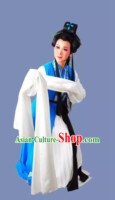 Chinese Shaoxing Opera Hua Tan Dress Garment Costumes and Headdress Palm Civet for Prince Yue Opera Imperial Consort Li Apparels