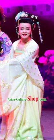 Chinese Shaoxing Opera Huadan Dress Costumes and Headpieces Hu Po Yuan Yue Opera Empress Garment Apparels