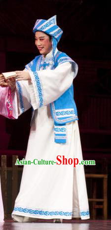 Huang Dao Po Chinese Yue Opera Weaver Garment Costumes and Headwear Shaoxing Opera Young Male Apparels