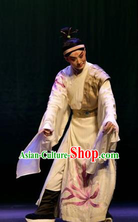 Romance Juliet Chinese Kun Opera Niche Apparels and Headwear Kunqu Opera Garment Young Male Xiaosheng Ji Can Costumes